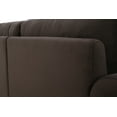 thumbnail image 3 of Lifestyle Solutions Alexa Sectional Sofa with Curved Arms, Coffee Brown Fabric, 3 of 9