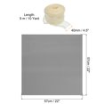 thumbnail image 2 of Unique Bargains 20 Sheets Flower Wrapping Paper, 22x22 Inch Korean Style Floral Packaging with Ribbon for Gift, Light Grey, 2 of 8