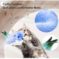 thumbnail image 4 of Oiseau Battant Réaliste Bécasseau Chantant Jouet Interactif pour Chat de Toutes Races Jouet à l'Herbe à Chat Rechargeable, 4 of 8