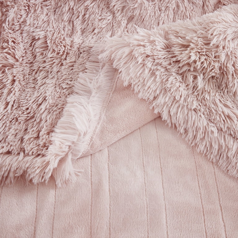 Serta Fuzzy Warmer Home Heater: Shaggy Faux Fur Electric Throw
