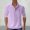 Purple, variant on YHAJDS Men Linen Long Sleeve Shirt Mandarin Collar Roll Up Cuff Casual Summer Top