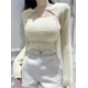thumbnail image 4 of Autumn Winter Korean Style Clothes Soft Pullovers Sweater Women Long Sleeve Sexy Slim Knitted Crop Tops Female Sueters De Mujer, 4 of 4