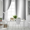 thumbnail image 5 of Fsddascl Gray White Ombre Blackout Curtains for Bedroom/Living Room, Thermal Insulated Kitchen Curtains, Greyish Gradient Minimalist Aesthetic Grommet Darkening Window Treatment Drapes 52"x90"x2, 5 of 8
