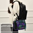 thumbnail image 6 of Insulated Lunch Bag 6L Leak-Proof Lunch Box with Shoulder Strap Multiple Pockets Lunch Tote Peacock Feathers Pattern, 6 of 9
