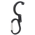 thumbnail image 1 of Mosquetón D de aluminio para actividades al aire libre, accesorio multifuncional seguro en color negro, ideal para escalar y acampar, talla M., 1 of 6