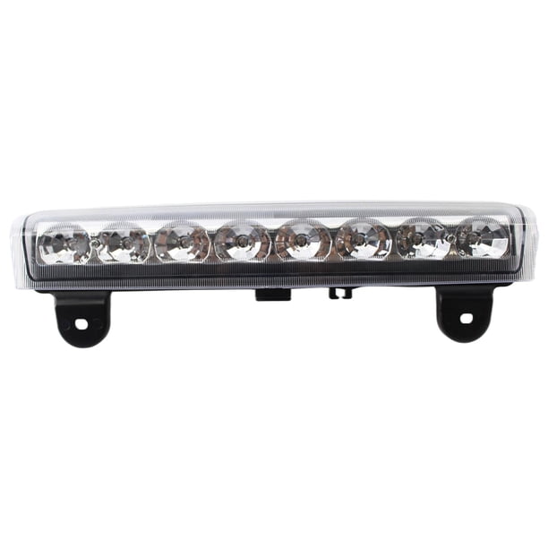 La tercera luz de freno de montaje alto reemplaza directamente a GMC Yukon 2000-2006, tienes que enchufar y usar blanco Soledad Luz de freno