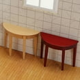 thumbnail image 3 of CIMAXIC Modèle de Bureau 3 Pcs Mini Demi-Rond Bureau d'Entrée Modèle Mini Maison Simulation Mobilier Bureau,3.46"X2.56"X1.18 Pouces, 3 of 5