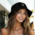 thumbnail image 4 of Dalix Sorcerer Frog Cotton Bucket Hat Lightweight Outdoor Travel Beach Everyday Womens in Black S Small, 4 of 5