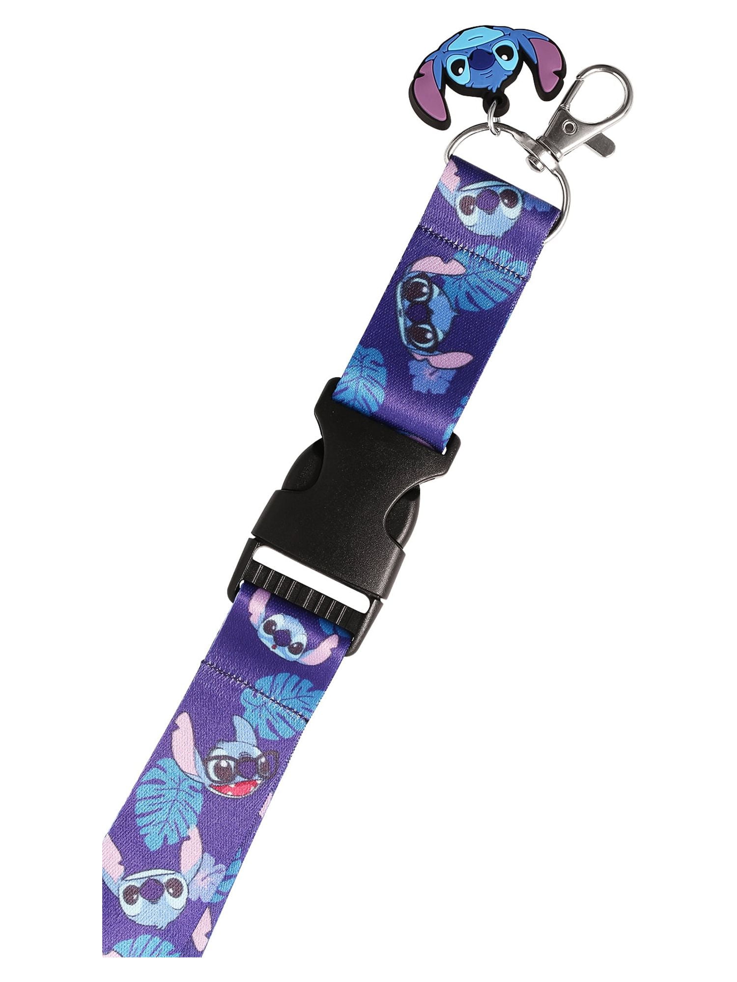 Disney Stitch Unisex Blue and Purple Detachable Lanyard 10"