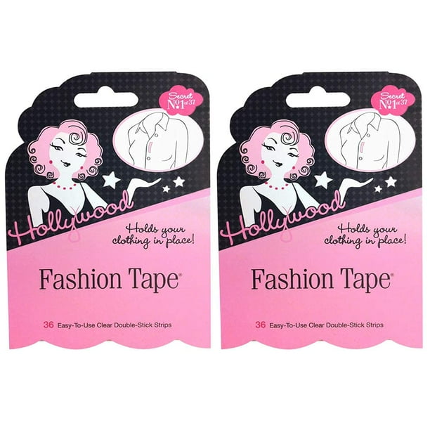 Cinta Adhesiva Hollywood Fashion Secrets 36 Tiras Paquete de 2