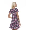 thumbnail image 2 of Women’s A Line Paisley Summer Dress, Retro Triangle Arrangement, Cross Wrap V Neck, 6 Sizes, by Ambesonne, 2 of 2