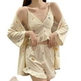 thumbnail image 1 of Ensemble de 3 Pyjamas pour Femmes Ensembles Pyjamas et Shorts Pyjamas Tenues de Détente, 1 of 5