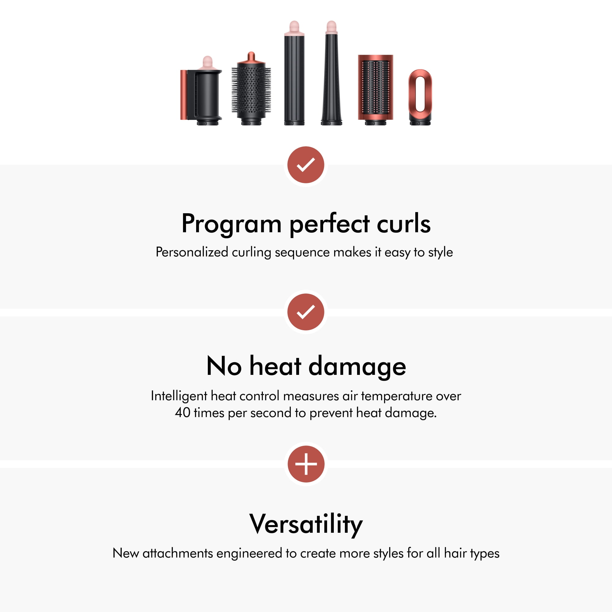 Restored Premium Dyson Airwrap i.d.™ multi-styler Straight+Wavy | Strawberry Bronze/Blush Pink (Refurbished)