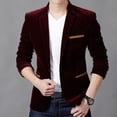 thumbnail image 3 of Vedolay Mens Blazers Casual Blazer Jacket Top Outwear Long Sleeve Coat Red,3XL, 3 of 5
