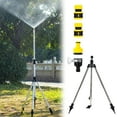 thumbnail image 3 of Rotating Tripod Sprinkler Stainless Steel Telescopic 360 Degree Rotary Irrigation Adjustable Height Fine Mist Watering Stand for Garden Lawn Yard Nursery Grass Cool Down Summer, 3 of 5