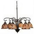 thumbnail image 2 of Meyda Tiffany 18634 Tiffany Fishscale 6 Light 31" Wide Chandelier - MultiColor, 2 of 2