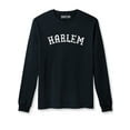 thumbnail image 3 of Daxton Retro Harlem Arch Font Long Sleeves T Shirt Soft Medium Weight Cotton, 2Pk Black White White Black, XS, 3 of 5