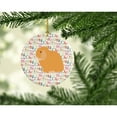 thumbnail image 2 of Holland Lop Rabbit Christmas Ceramic Ornament 2.8 in x 2.8 in, 2 of 3