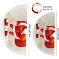 thumbnail image 3 of FMSHPON Happy Santa Claus Xmas Christmas Tree Skirt Stand Mat for Holiday Party Decoration Indoor Outdoor 48 inches, 3 of 6