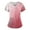 04 Hot Pink, variant on Scrubs for Women Plus Size V Neck Lightweight Basic Tees for Women Gradient Color Stretch Casual Short Sleeve with Pockets Blue Size S