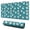Christmas Santa Snowflake, variant on 31.5x15.7 Inch Gaming Mouse Pad, Non-Slip Stitched Rubber Desk Mat for Desktop & Laptop,Christmas Santa Snowflake Teal Pattern
