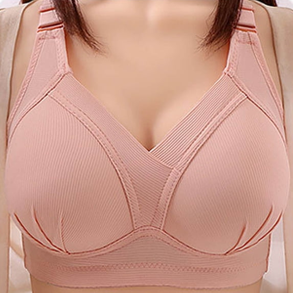 2 Pack Womens Bras Full Figure Support Seamless Wireless With Side Coverage Lift Underwear