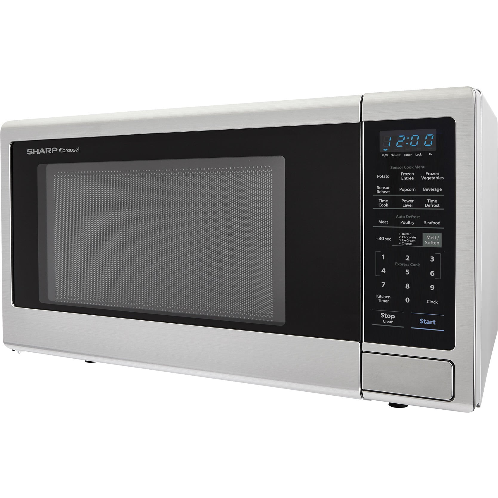 2.2 Cu. Ft. 1200W Stainless Steel Countertop Microwave Oven (SMC2242DS Stainless Steel Microwaves At Walmart