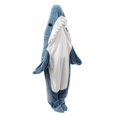 thumbnail image 1 of Saco de dormir de tiburón de dibujos animados para niños y adultos, manta de tiburón, pijamas para la familia Fivean unisex, 1 of 2