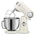 thumbnail image 3 of Cuisinart SM-50CRM Precision Master 5.5-Quart 12-Speed Stand Mixer with Mixing Bowl, Chef's Whisk, Flat Mixing Paddle, Dough Hook, and Splash Guard with Pour Spout, Coconut Cream, 3 of 14