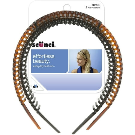 Scunci Effortless Beauty Headbands 2 ea (Pack of 4)