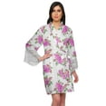 thumbnail image 1 of Moomaya Printed Short Robes For Women Cotton Robes For Women With Lace Trim, 1 of 6