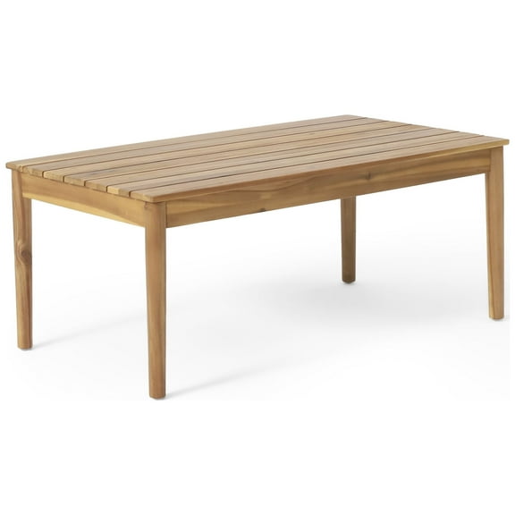 GDF Studio Alamosa Outdoor Acacia Wood Coffee Table, Teak