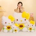 thumbnail image 4 of HelloKitty-serie de girasoles, muñecos de peluche de dibujos animados Kawaii, almohada suave, regalos de cumpleaños, cojín, 4 of 4