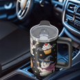 thumbnail image 5 of 30oz Halloween Tumbler with Handle, Witch Skull | Print | Halloween Gifts for Family & Friends | with Lids and Straws | Stainless Steel Insulated | Coffee Travel Mug, 5 of 5