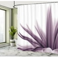 thumbnail image 4 of Ambesonne Flower Shower Curtain, Ombre Leaves Watercolor Art, 69"Wx70"L, Eggplant, 4 of 4