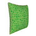 thumbnail image 2 of Zufioo St Patrick's Day Print Velvet Border Throw Pillow Cover, Zipper Throw Pillow Protector for Cushions Sofa Bedroom Home Decorations-18"x18", 2 of 8
