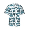 thumbnail image 3 of Daiia Modern Furniture Hawaiian Shirt for Men Gentle Cotton Regular Short Sleeve Casual-X-Large, 3 of 9