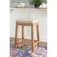 thumbnail image 6 of Home Square 2-Piece Furniture 26" Acacia Wood Counter Stool Set in Rustic Brown, 6 of 10