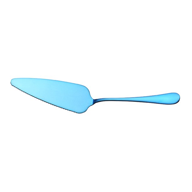 Yuarrent 1 Uds servidor de pastel de acero inoxidable dentado Pizza queso espátula postre pastel pastelería mantequilla divisor raspador herramienta de Herramientas y accesorios para hornear Azul Yuarrent HA000268-06B