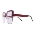 thumbnail image 3 of Womens Rimless Butterfly Chic Light Fashion Sunglasses Burgundy Light Purple, 3 of 4