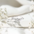 thumbnail image 4 of Rosec Jewels Lab Diamond Promise Ring for Women - Minimalist Round Ring - 4 mm - EF-VS Quality, 18K White Gold, US 3.50, 4 of 9