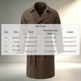 thumbnail image 3 of Hulanddfd Mens Coat Double Breasted Belted Trench Coat, Long Windbreaker with Pockets & Button Cuffs, Elegant Outerwear, 3 of 8