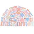 thumbnail image 1 of 6 hojas de pegatinas de letras numéricas, letras decorativas, pegatinas de números, pegatinas de letras autoadhesivas, 1 of 5
