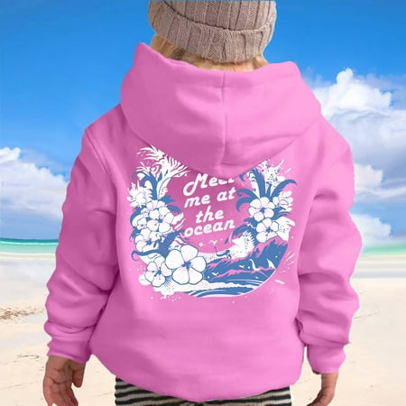 

Kids Hoodies Children Letter Print Hoodies Girls Casual Long Sleeve Hoodies Sweatshirt Fashion Hoodies for Teen Girls and Boys 12-13 Years