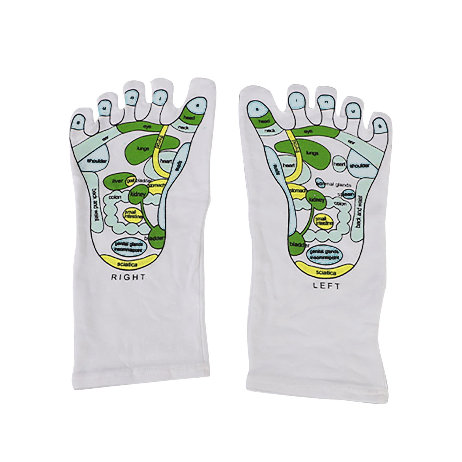 QWANG Foot Massager Foot Acupoint Map Acupressure Reflexology Socks ...