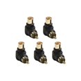 thumbnail image 1 of 5 Pcs Coude en L pour Rca Connecteur Audio Mâle à Femelle, 1 of 8