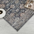thumbnail image 4 of Hasoo 2' x 6' Runner Rug for Living Room Vintage Non Slip Throw Rugs Floral Hallway Rug, Navy, 4 of 5