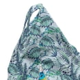 thumbnail image 5 of Exotic Lounger Chair Bag, Chameleon Reptile on Tropical Leaves, High Capacity Storage with Handle Container, Lounger Size, Pale Blue Seafoam, by Ambesonne, 5 of 5