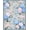 Blue Pink Grey, Pattern 1, variant on ODIKA 8'x10' Washable Area Rug Hydrangea Floral Bloom Cluster With Eucalyptus Leaf Plaid Border for Dining Room, Large Office, Lounge, Non-Slip Chair-Friendly Mat