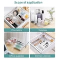 thumbnail image 4 of Lefu 1pc Drawer Organizers Set Clear Plastic Desk Dividers Bins Bedroom Storage Box, 4 of 6